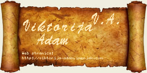 Viktorija Adam vizit kartica